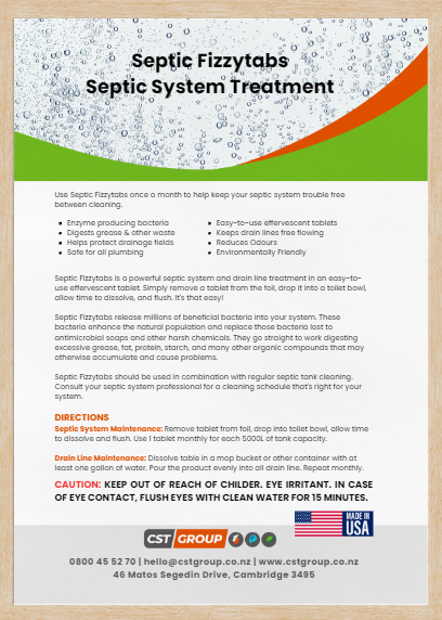 Septic Tank Fizzy Tabs